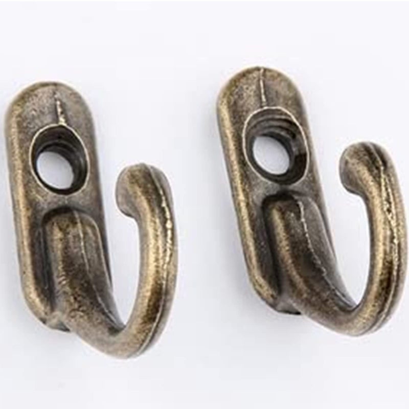 DD-life 30pc Vintage Bronze Wall Mounted Single Hook Hangers,Wall Hooks,Hooks for Hanging with 30 Pieces Screws for Jewelry, Keys, Hats and Other Small Items. - Image 3